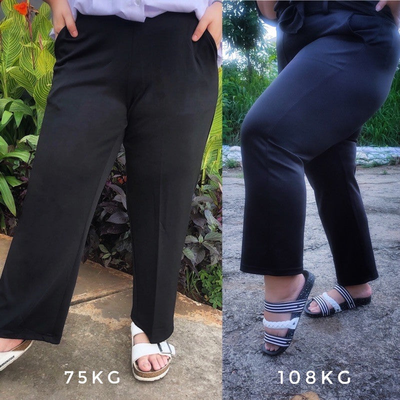 Celana Delia Hitam Atractiv - Atractiv Big Size Label