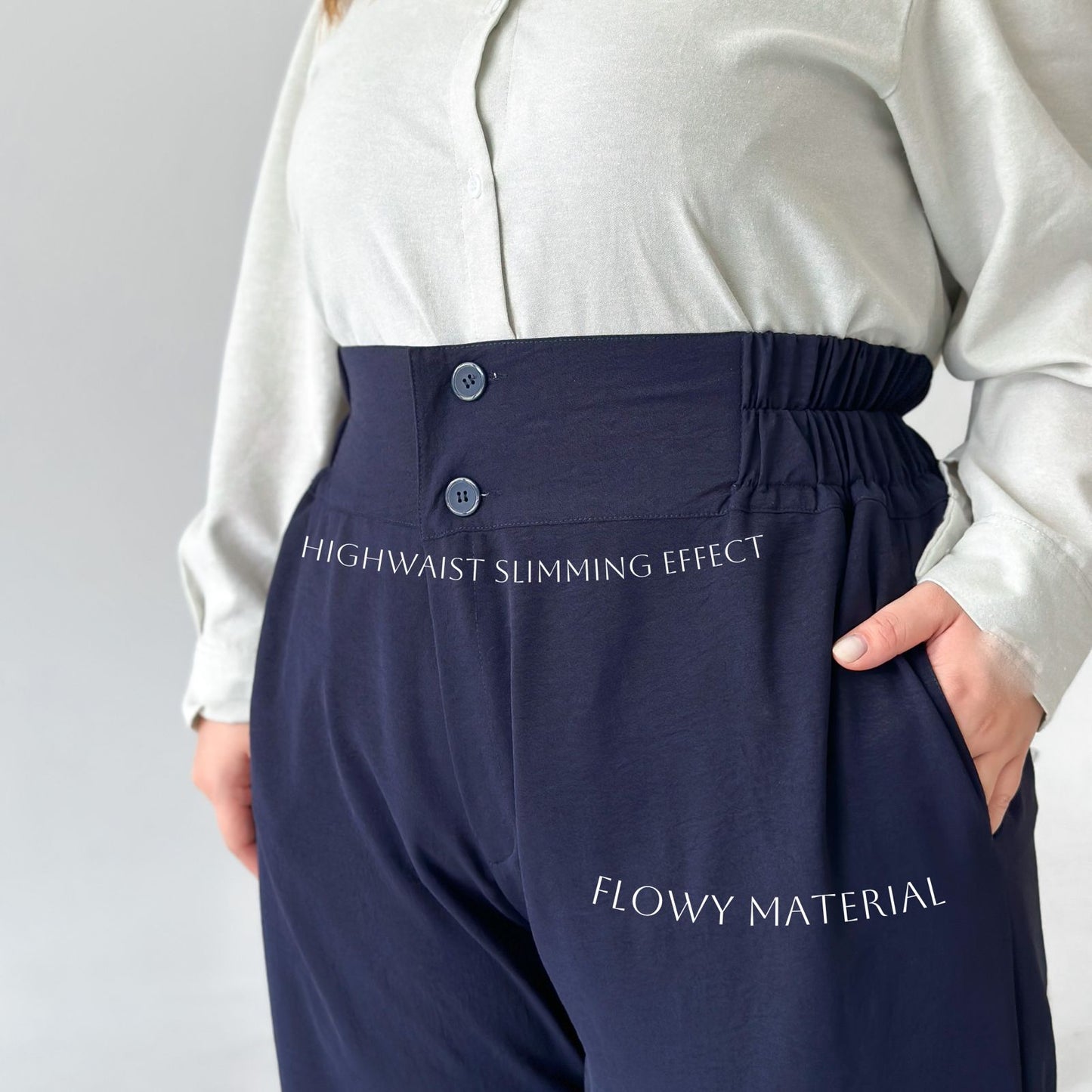 Celana Highwaist Jumbo Cinda Atractiv - Atractiv Big Size Label