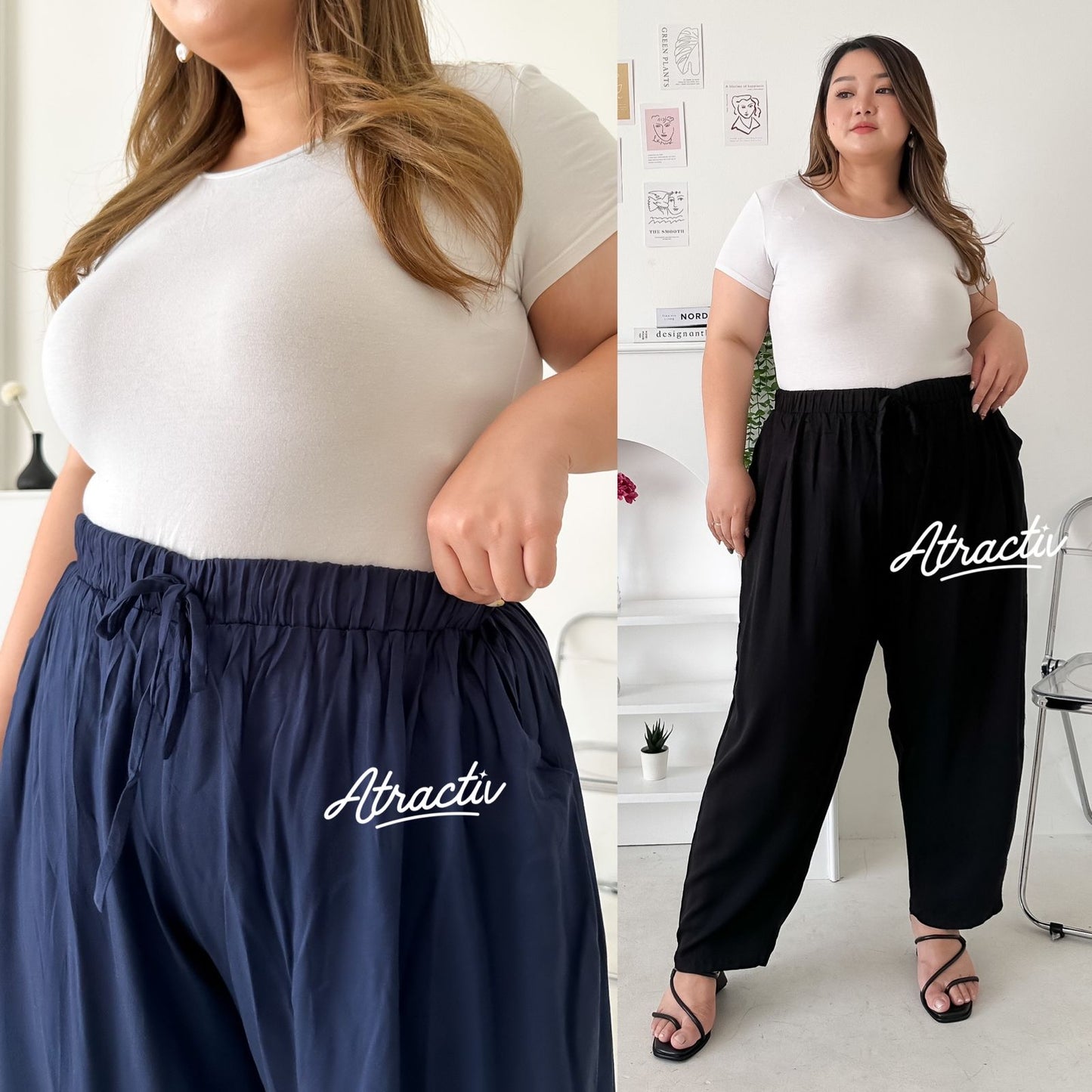 Celana Comfy Navy ATRACTIV - Atractiv Big Size Label