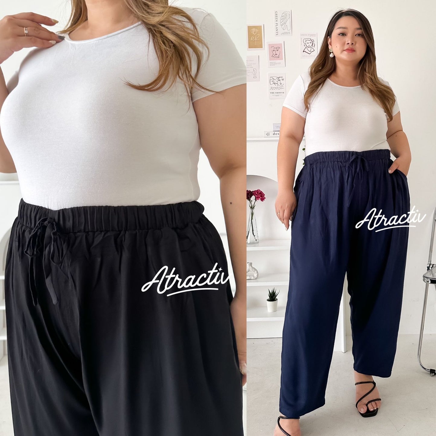 Celana Comfy Hitam ATRACTIV - Atractiv Big Size Label