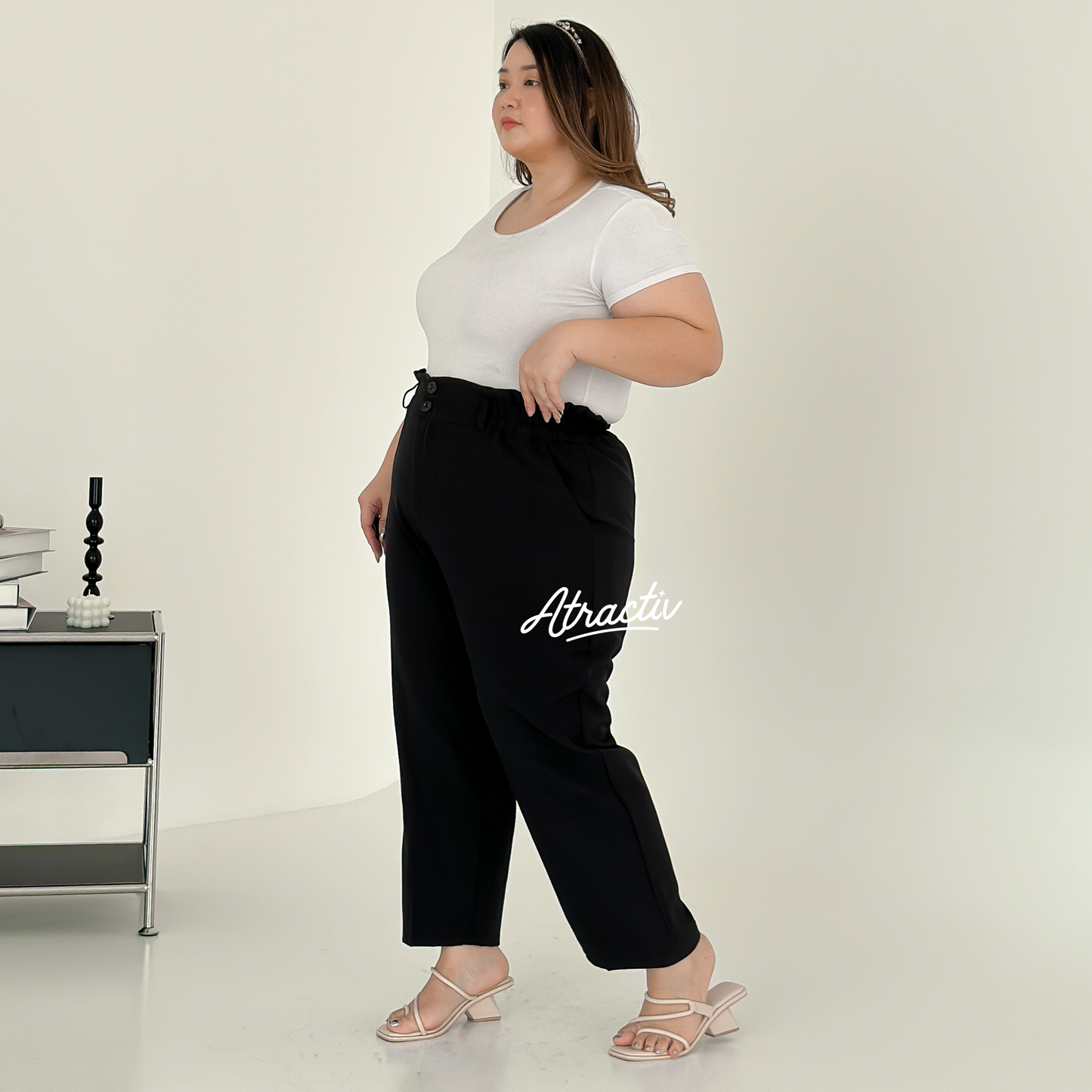 Celana Pauline Hitam ATRACTIV - Atractiv Big Size Label