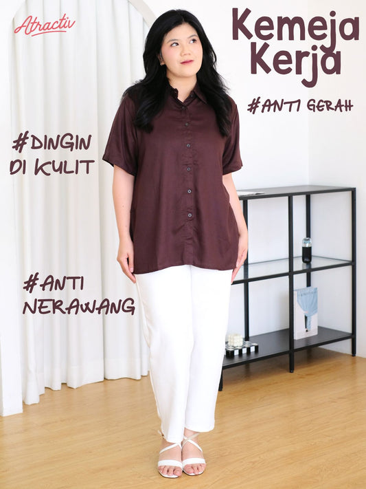 Kemeja Rayon Lengan Pendek ATRACTIV