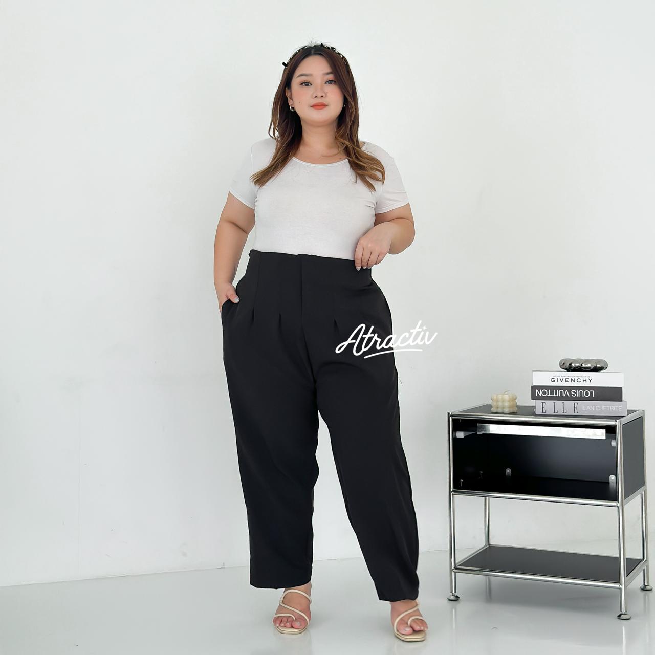 Celana Avy Hitam ATRACTIV - Atractiv Big Size Label