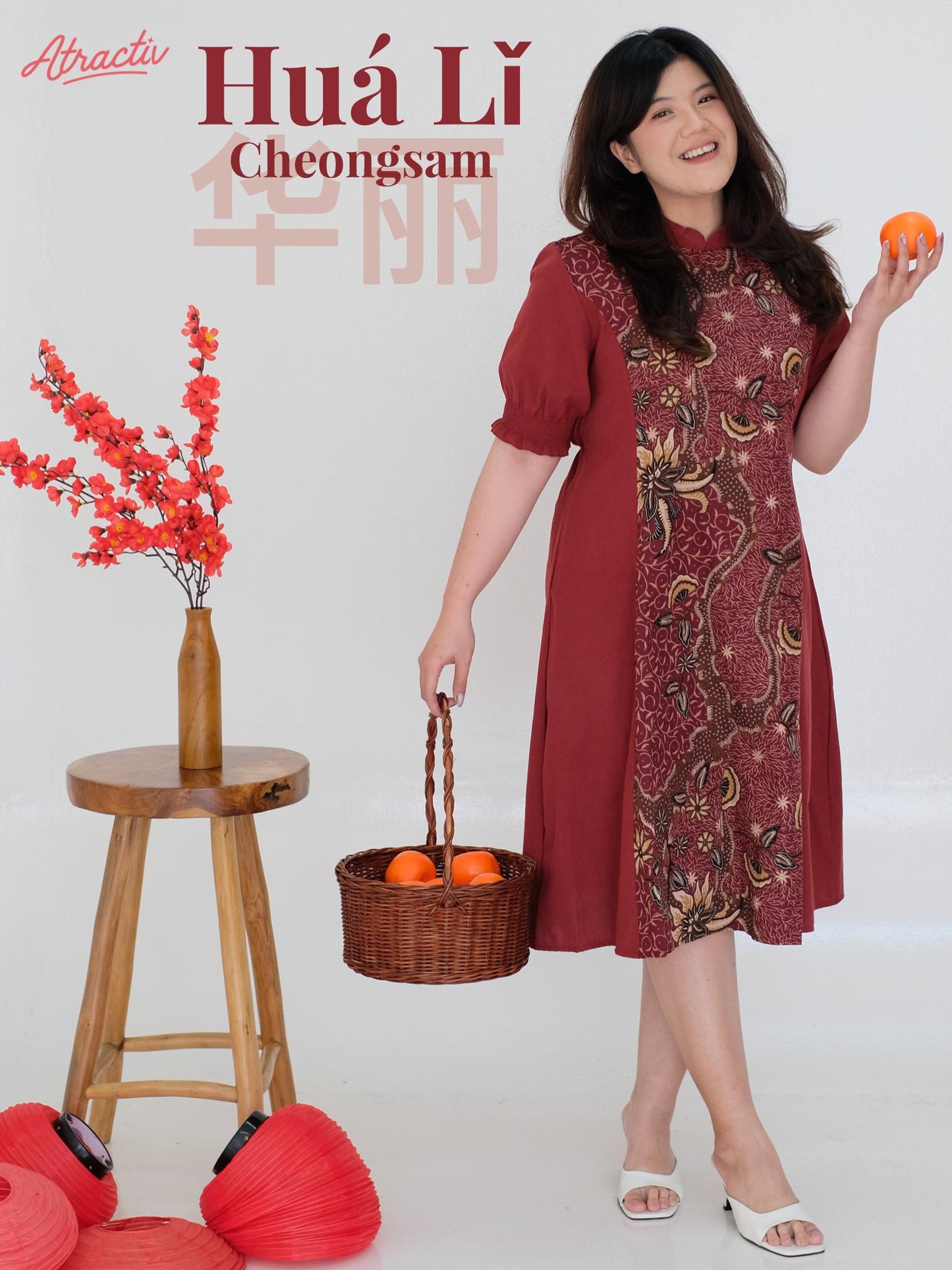 Dress Imlek Huá Lì Hong ATRACTIV - Atractiv Big Size Label