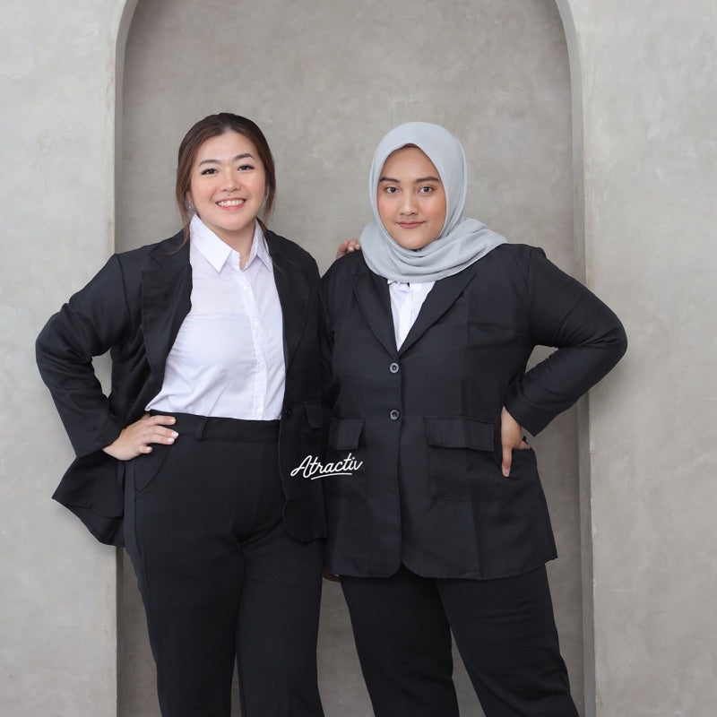 Celana Delia Hitam Atractiv - Atractiv Big Size Label