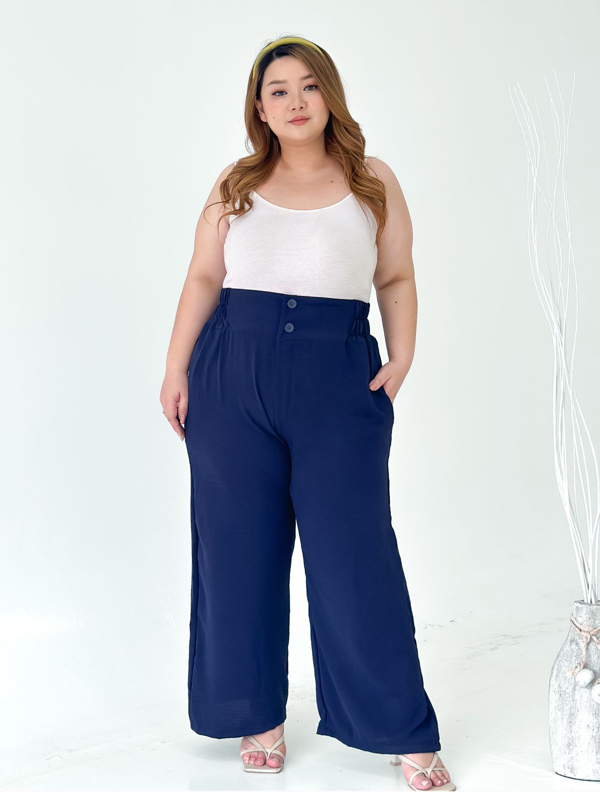 Celana Kulot Cinda Navy ATRACTIV - Atractiv Big Size Label