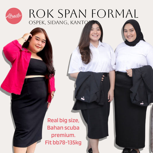 Rok Span Hitam Atractiv