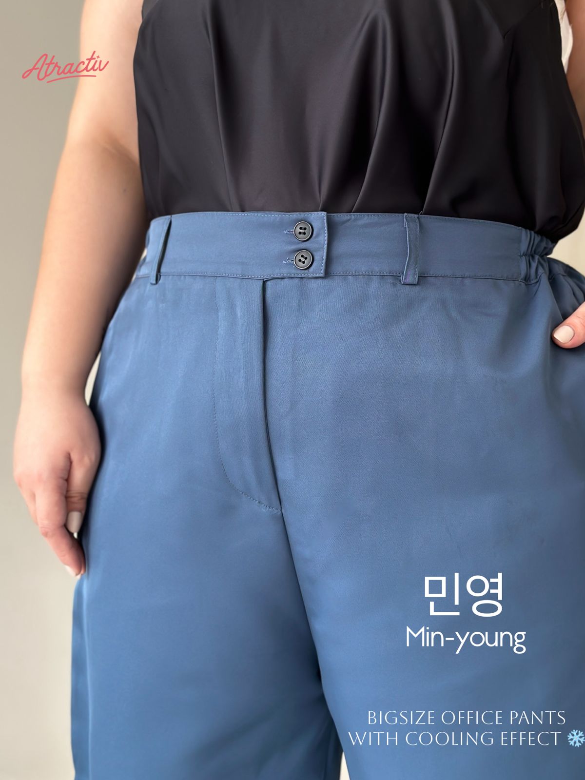 Celana Minyoung Biru ATRACTIV - Atractiv Big Size Label
