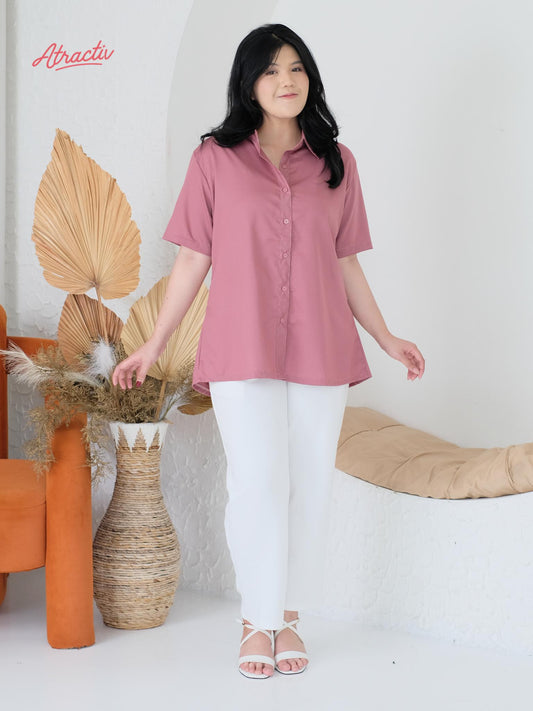Kemeja Lengan Pendek Anti Lecek Atractiv
