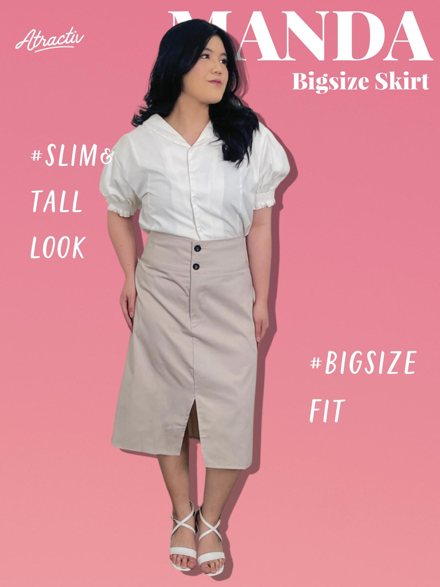 ATRACTIV Manda Slit Skirt