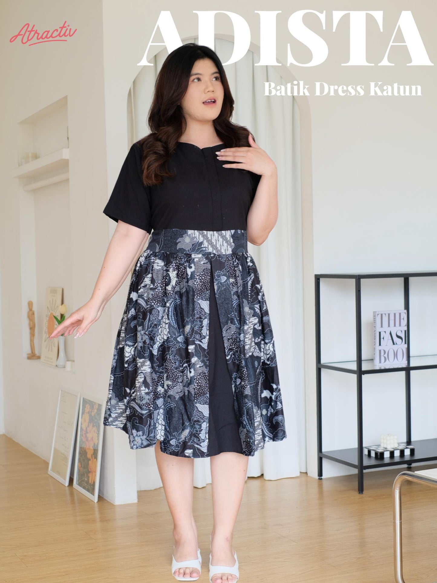 Dress Batik- Midi Adista Kumbang ATRACTIV