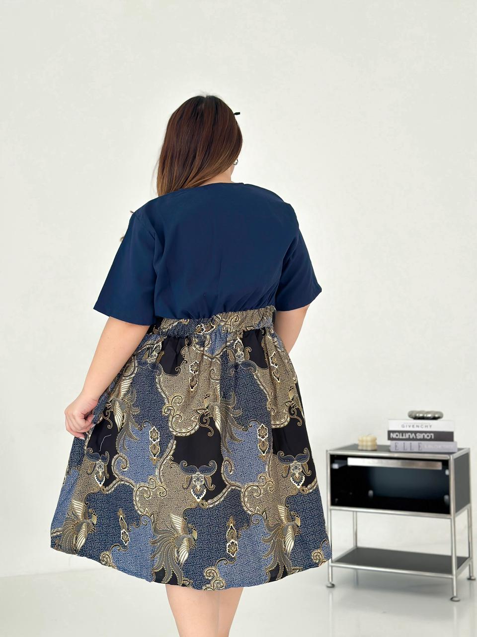 Dress Batik-Adista Biru ATRACTIV