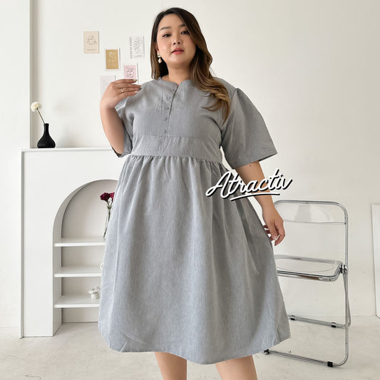 Dress Midi Oxford Grey ATRACTIV