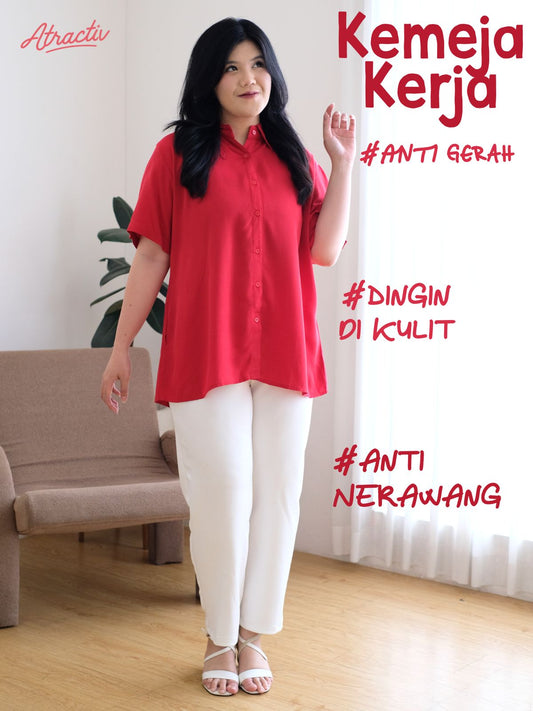 Kemeja Rayon Lengan Pendek ATRACTIV