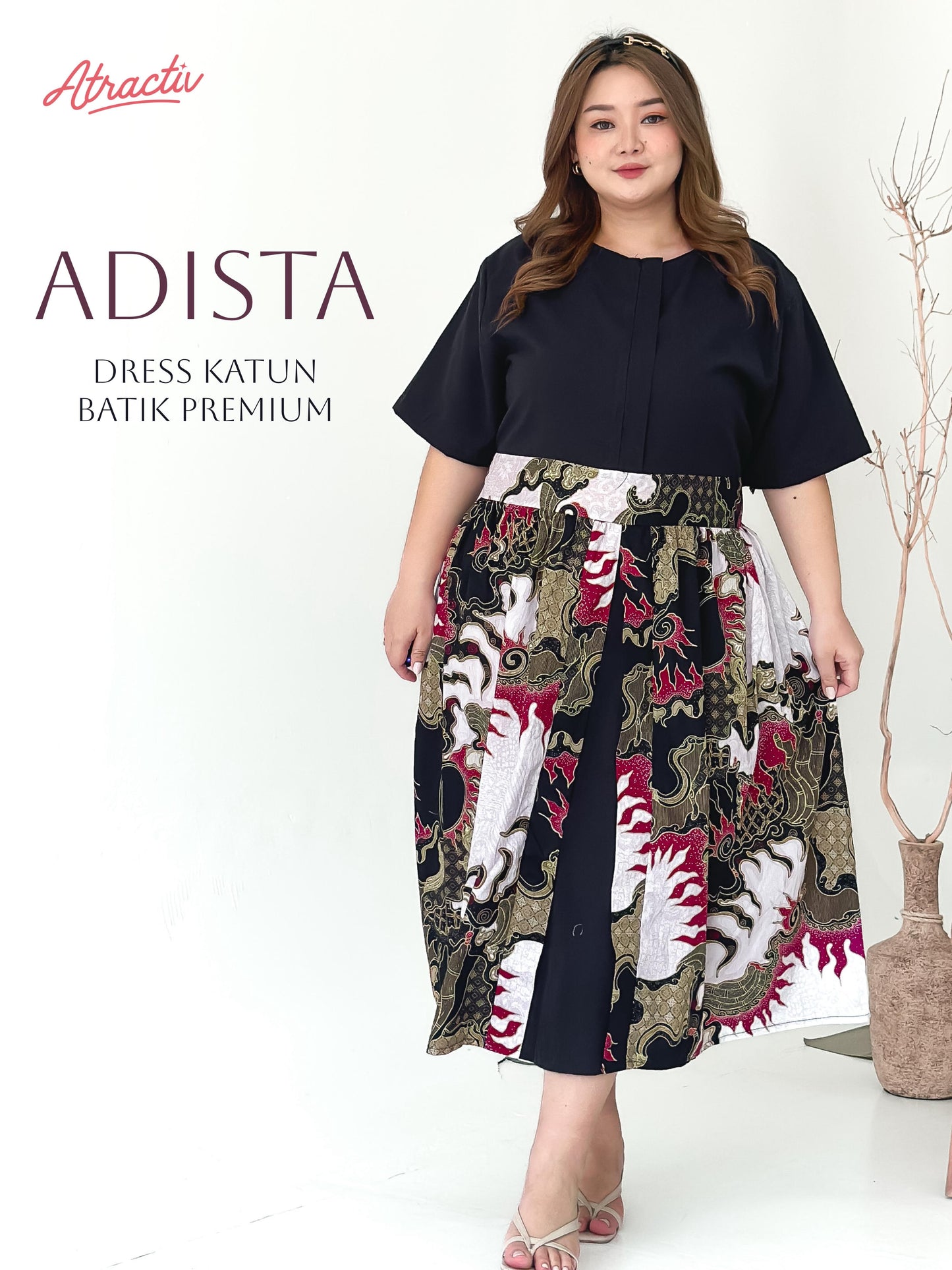 Dress Batik- Maxi Adista Helio ATRACTIV