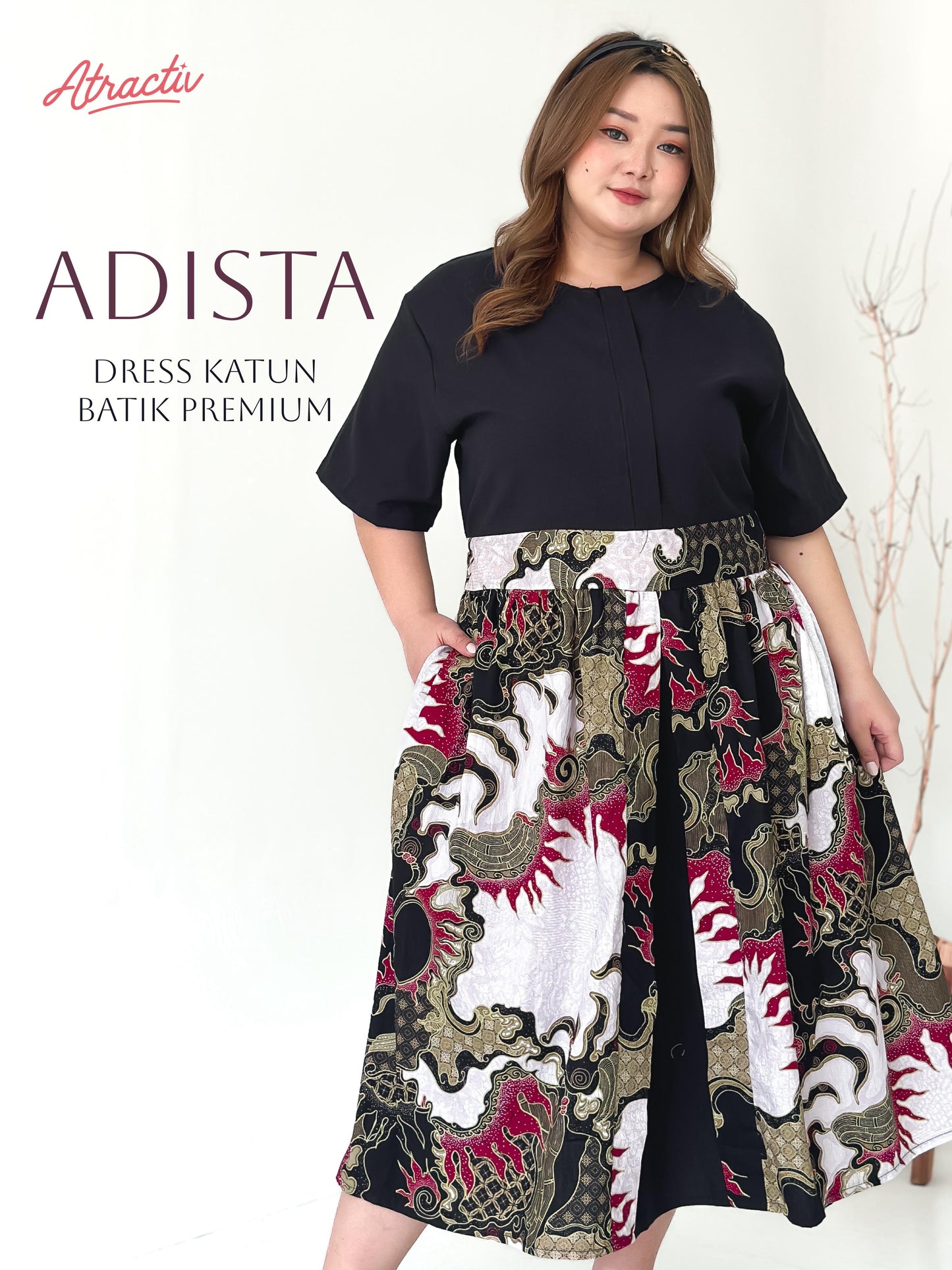 Dress Batik- Maxi Adista Helio ATRACTIV