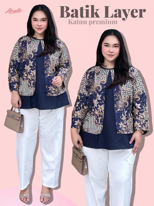 Batik Layer Lengan Panjang Ayu ATRACTIV