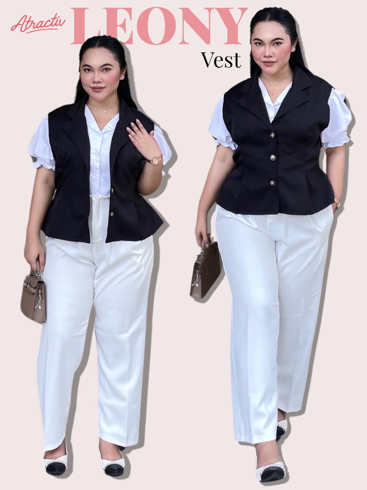 Vest Leony Hitam ATRACTIV