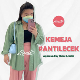 Kemeja Lengan Panjang Anti Lecek ATRACTIV (Mint)