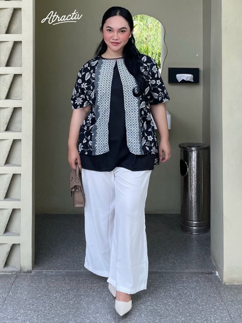 Batik Layer Lengan Pendek ATRACTIV