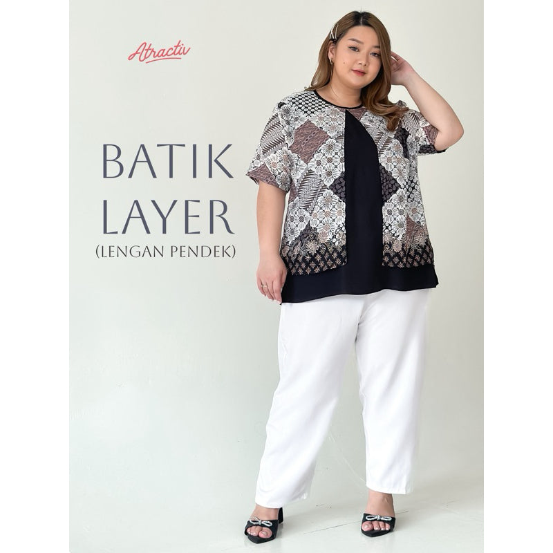 Batik Layer Lengan Pendek ATRACTIV