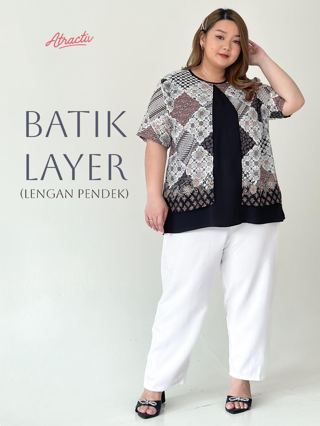 Batik Layer Lengan Pendek ATRACTIV
