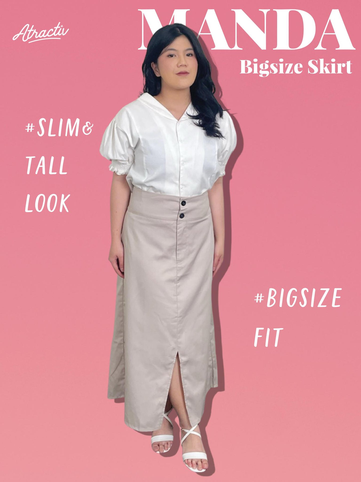 ATRACTIV Manda Slit Skirt