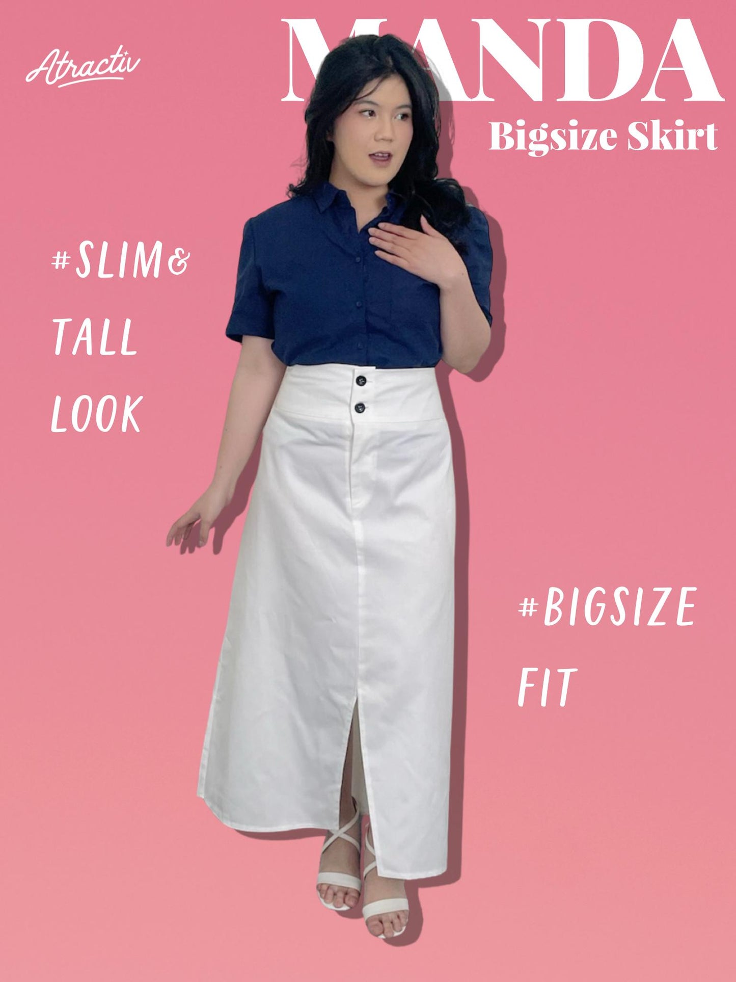 ATRACTIV Manda Slit Skirt