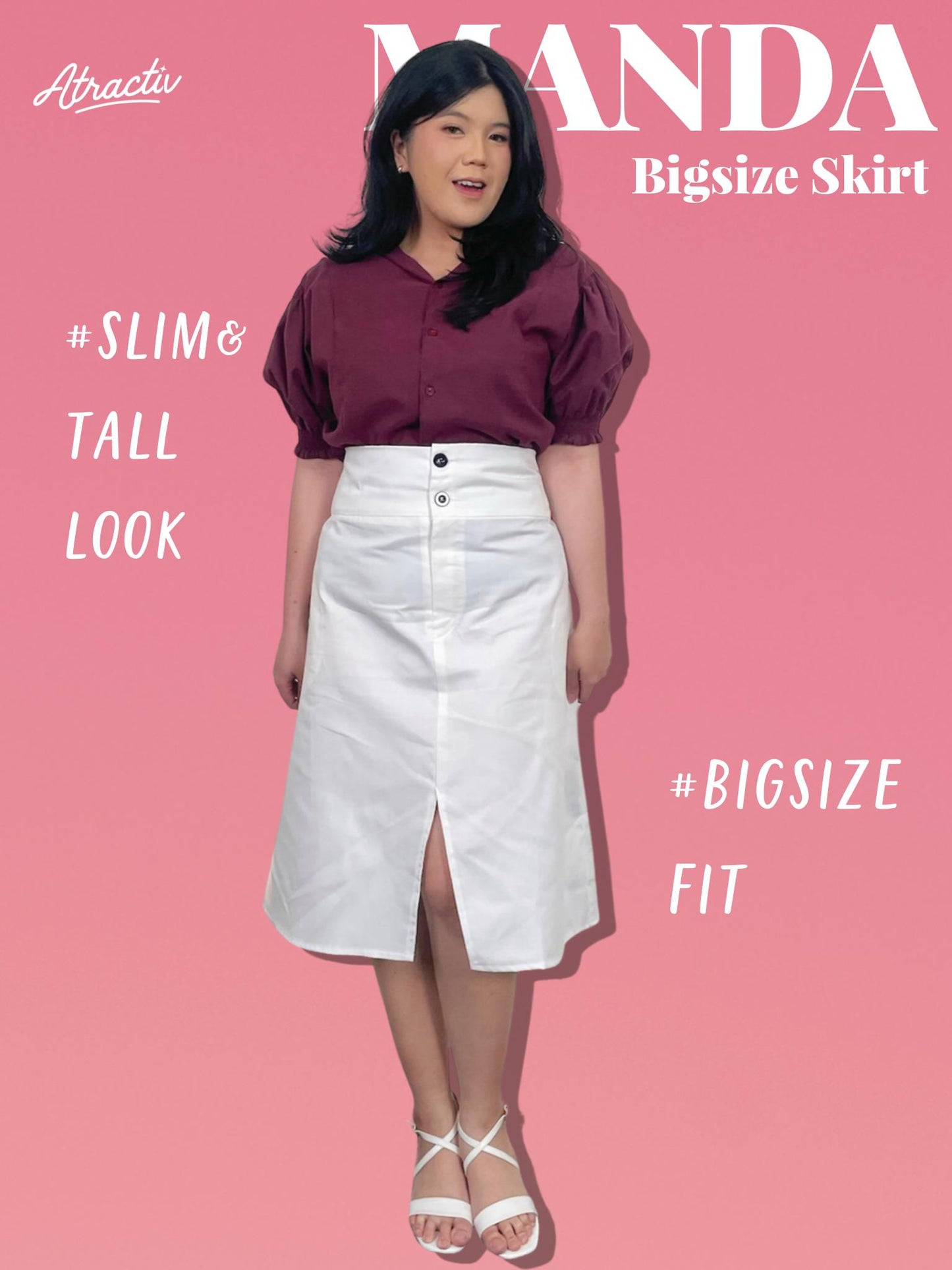 ATRACTIV Manda Slit Skirt